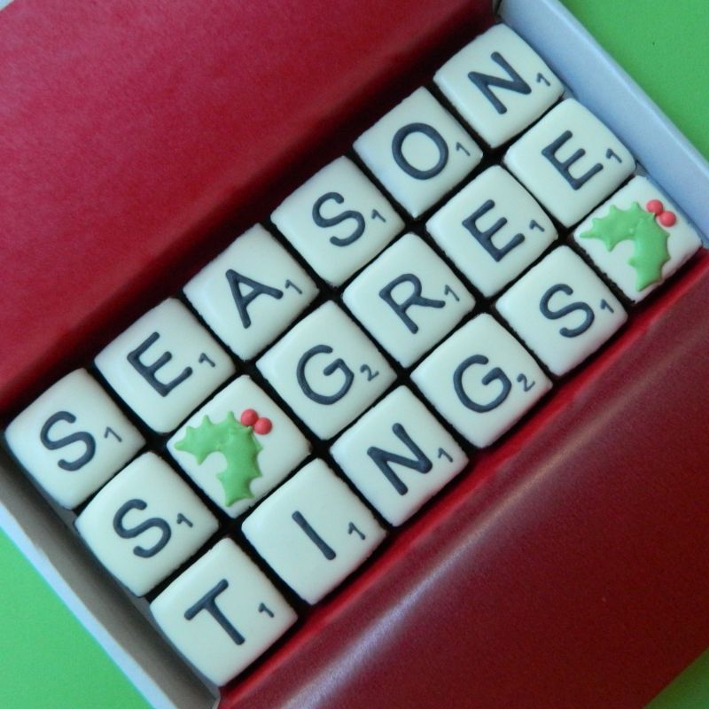 'Season's Greetings' Letterbox Cookies